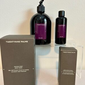 29 Palms Body Wash and Facial Exfoliant Set - Black and Purple